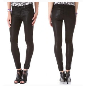 J Brand Black Coated Skinny Jeans